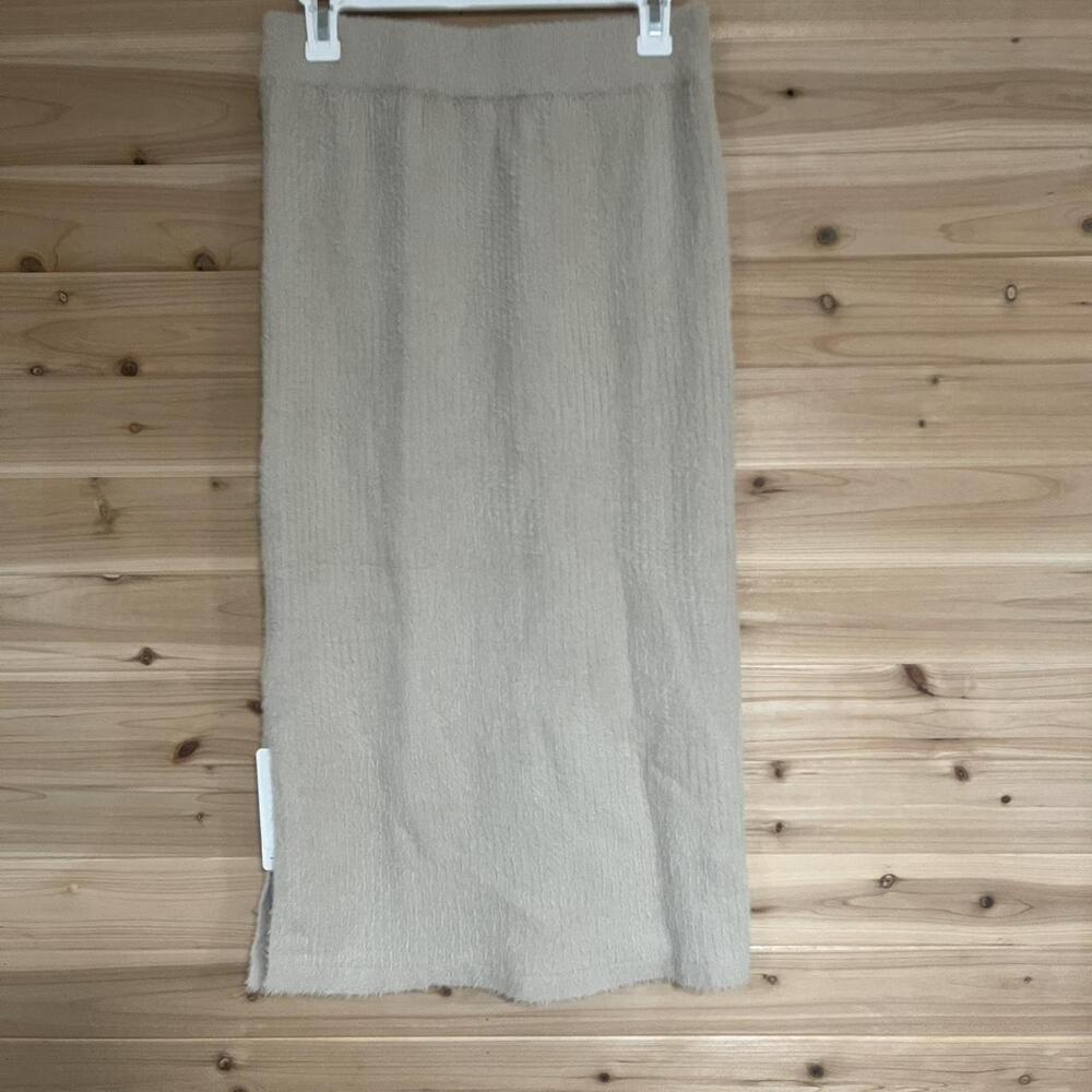 Cream Midi Skirt With A